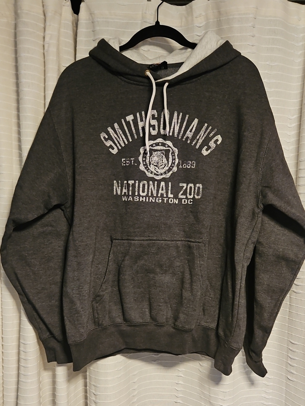 National Zoo Hooded Unisex Sweatshirt - Dark Gray